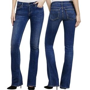 Citizens of Humanity Emmanuel Slim Boot Jeans 31 Dark Wash Stretch COH Hemmed 29